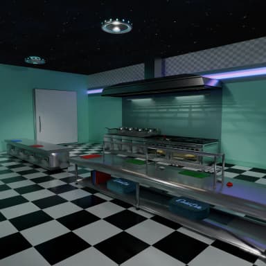 Blender Scene - DoubleDells Diner preview 3